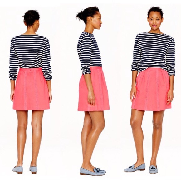 J. Crew Lace Stripe Skirt - Picture 5 of 5